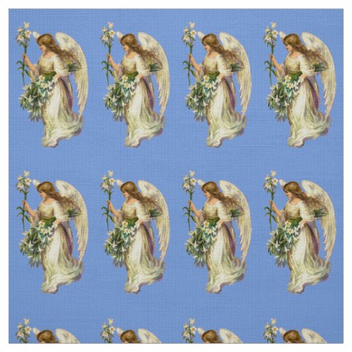 Vintage Easter Angel Fabric