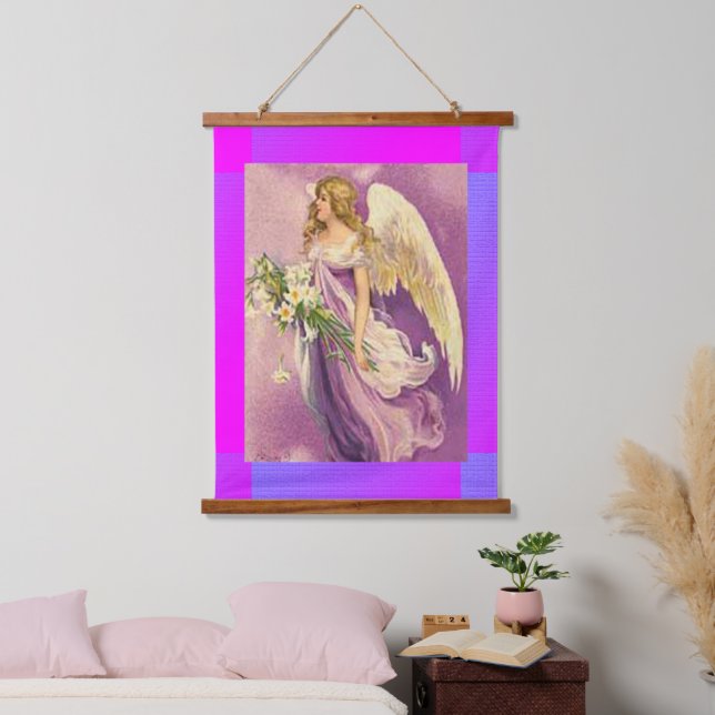 Vintage Easter Angel Hanging Tapestry (Bedroom)