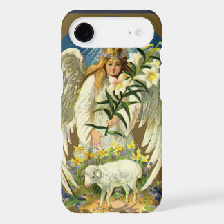 Vintage Easter Angel, Lamb, Lily Flower, Gold Star iPhone 17 Air Case