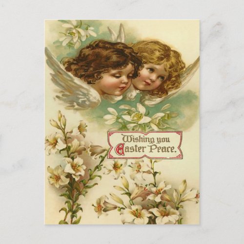 Vintage Easter Angel Postcard