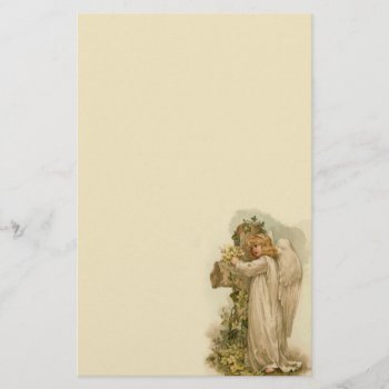Vintage Easter Angel Stationery by Vintage_Gifts at Zazzle