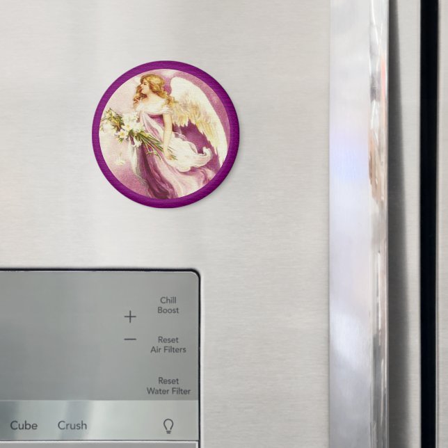 Vintage Easter Angel Textured Magnet (In Situ (Fridge))