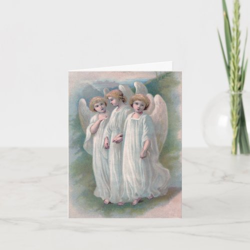 Vintage Easter Angels Card