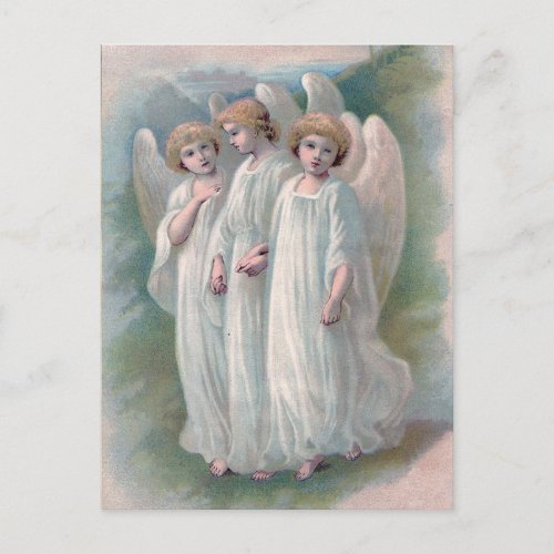 Vintage Easter Angels Postcard