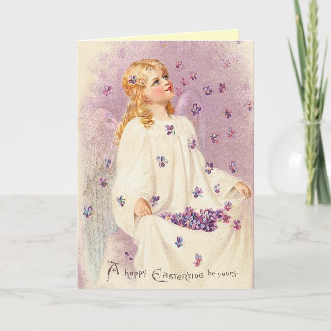 Vintage Easter Blessings Card (Front)