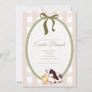 Vintage Easter Brunch Invitation
