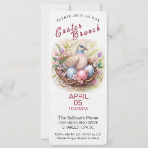Vintage Easter Brunch Invitation