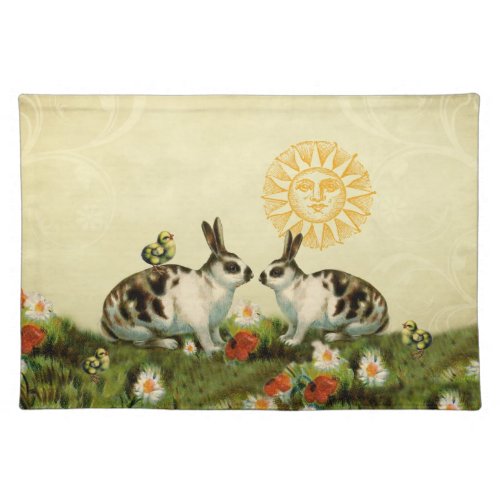 Vintage Easter Bunnies Placemat