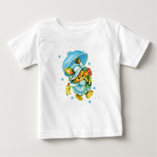 Vintage Easter Bunny and Chick T_Shirts