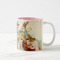 Vintage Easter Bunny Band Mug