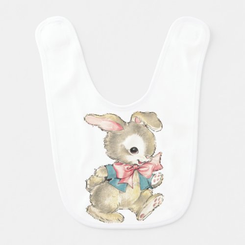 Vintage Easter Bunny Bib