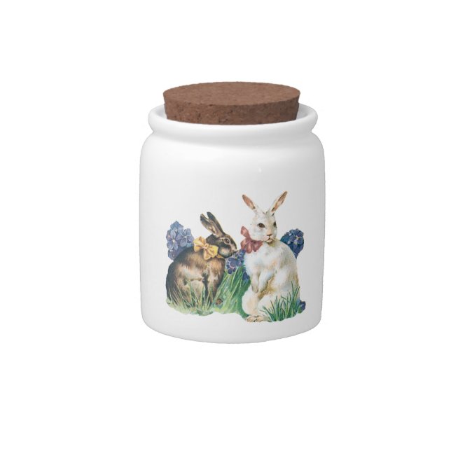 Vintage Easter Bunny Candy Jar (Front)