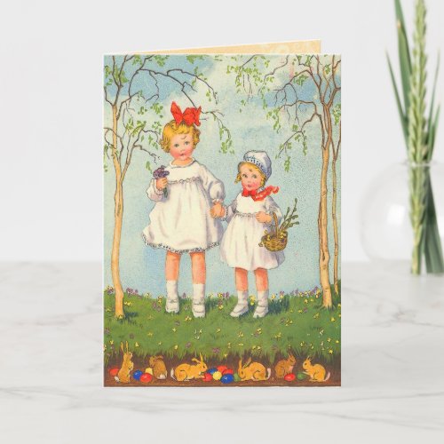 Vintage Easter Bunny Card