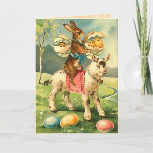 Vintage Easter Bunny Card