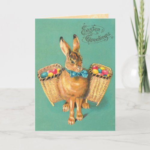 Vintage Easter Bunny Card