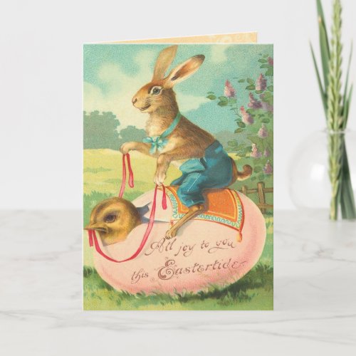 Vintage Easter Bunny Card