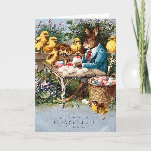 Vintage Easter Bunny Card