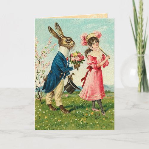 Vintage Easter Bunny Card