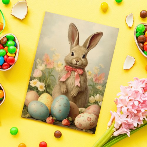 Vintage Easter Bunny  Card