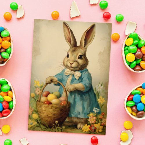 Vintage Easter Bunny  Card