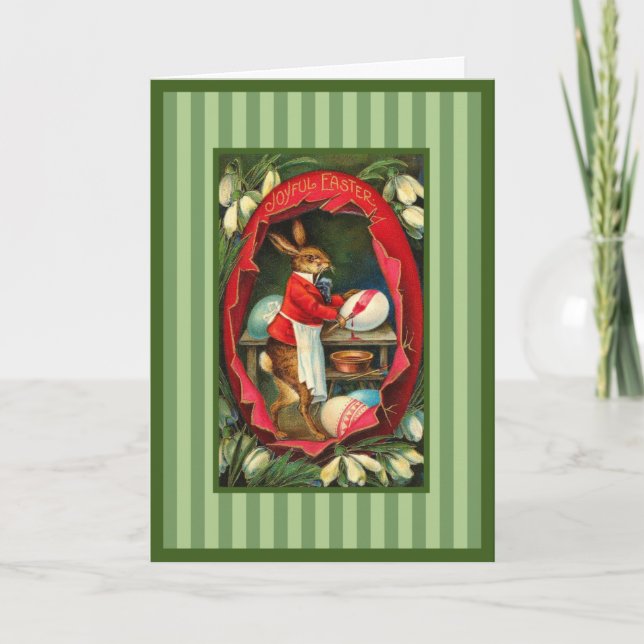 Vintage Easter Bunny Card (Front)