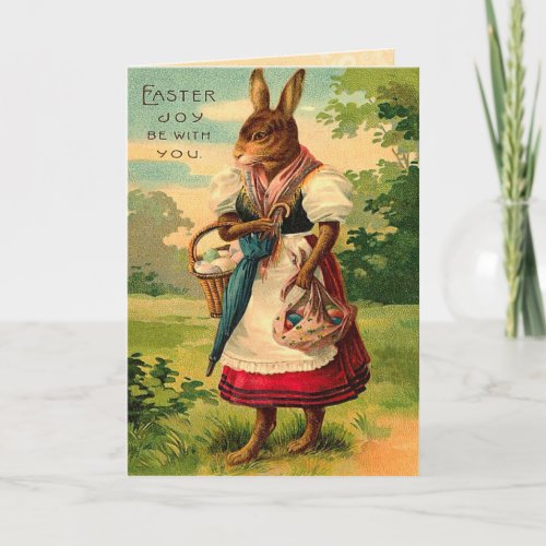 Vintage Easter Bunny Card