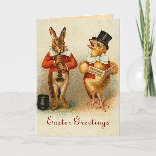 Vintage Easter Bunny Card