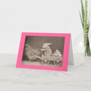 Vintage Easter Bunny Card For Childern