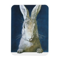 Vintage Easter Bunny, Cute Furry White Rabbit