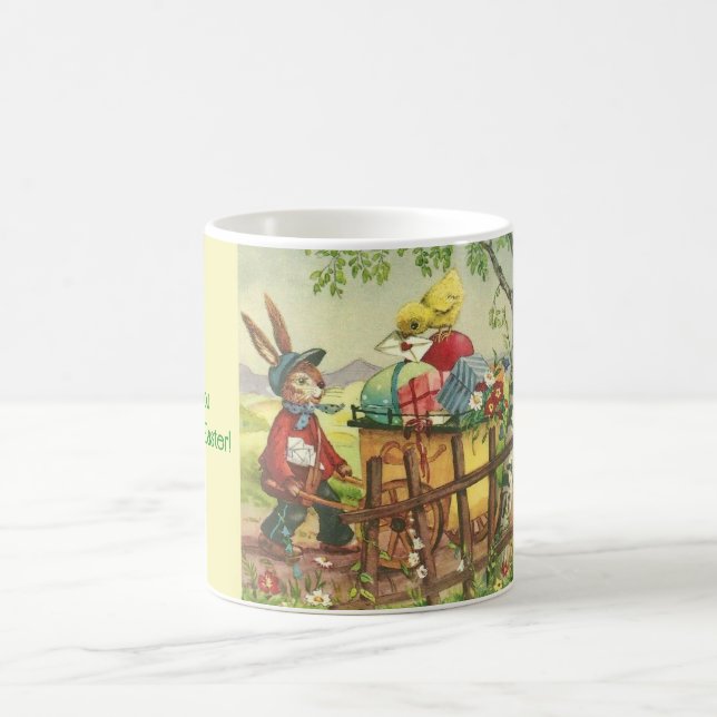 Vintage Easter Bunny Delivery Mug (Center)
