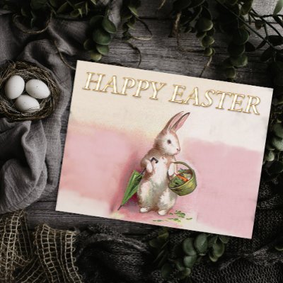Vintage Easter Bunny Greeting