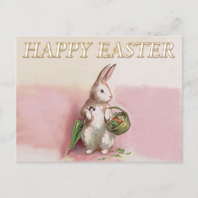 Vintage Easter Bunny Greeting
