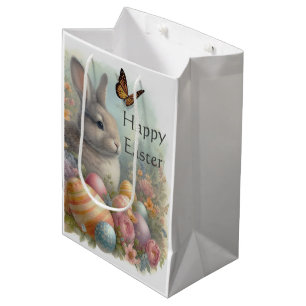Vintage Easter Bunny Holiday Medium Gift Bag