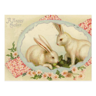 Vintage Easter Bunny Holiday Postcard