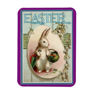 Vintage Easter Bunny Magnet