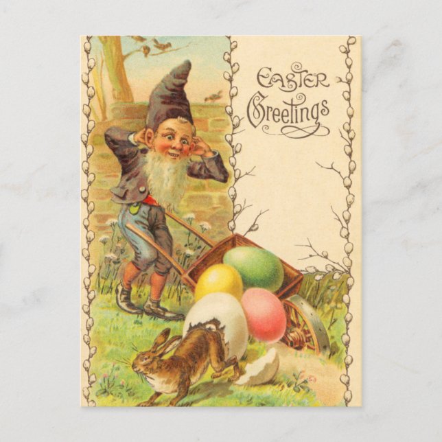 Vintage Easter Bunny Postcard (Front)