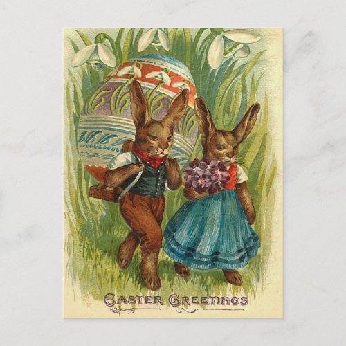 Vintage Easter Bunny Postcard