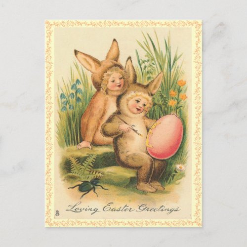 Vintage Easter Bunny Postcard