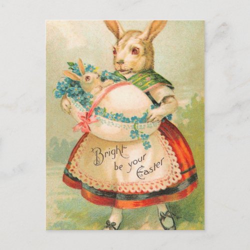 Vintage Easter Bunny Postcard