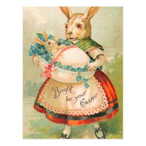 Vintage Easter Bunny Postcard | Zazzle