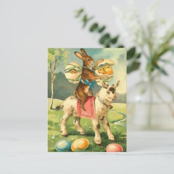 Vintage Easter Bunny Postcard | Zazzle