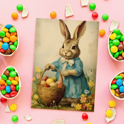 Vintage Easter Bunny  Postcard