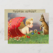 Vintage Easter Bunny Postcard | Zazzle