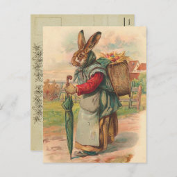 Vintage Easter Bunny Postcard | Zazzle