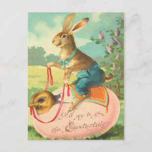 Vintage Easter Bunny Postcard