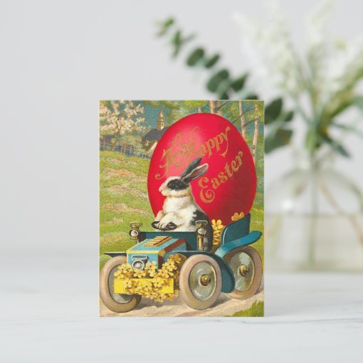 Vintage Easter Bunny Postcard | Zazzle