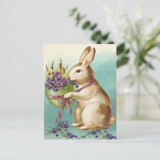 Vintage Easter Bunny Postcard | Zazzle