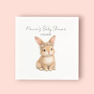 Vintage Easter Bunny Rabbit Baby Watercolor Napkins