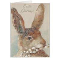 Vintage Easter Bunny Rabbit Card