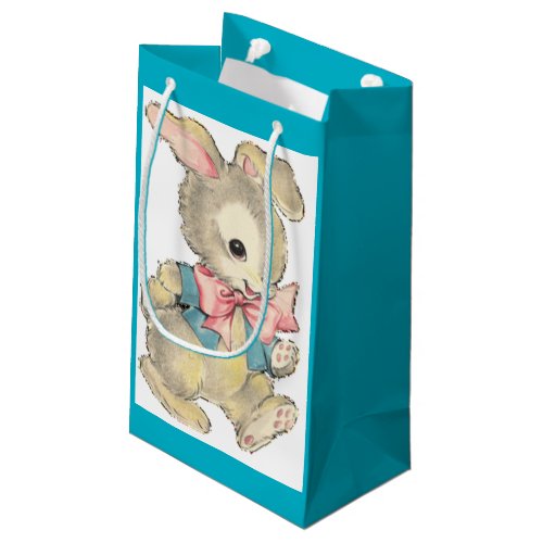 Vintage Easter Bunny Small Gift Bag